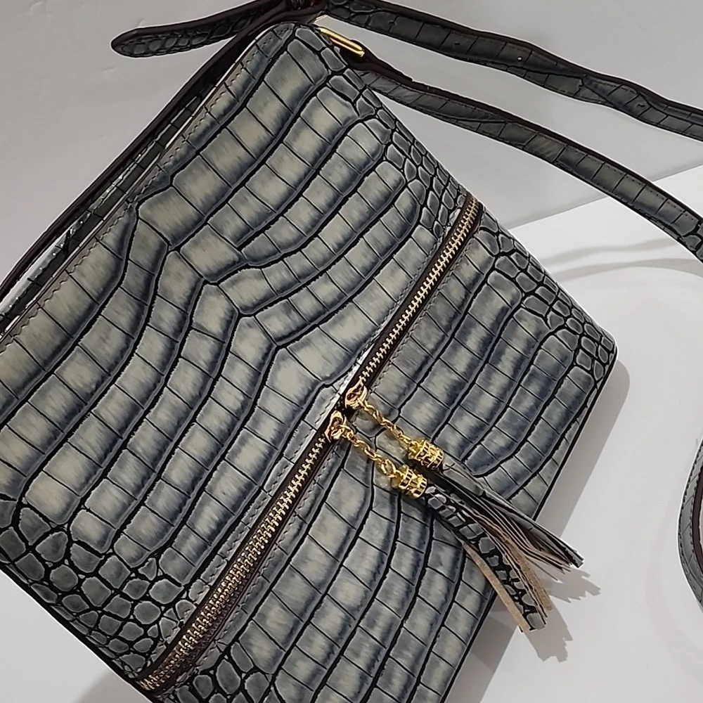 Ainifeel Croc Embossed Crossbody Bag - Picture 2 of 16